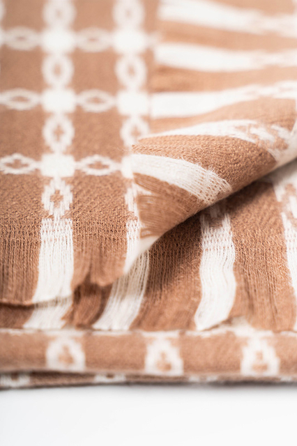 复古柔软仿羊绒链条图案休闲围巾 105-2